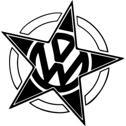 stickers étoile vw
