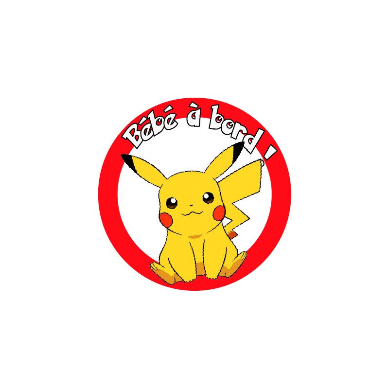 Stickers Bebe A Bord Pokemon