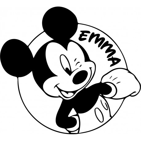 mickey texte personnalisable