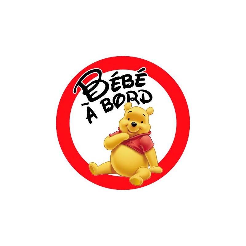 Stickers Bebe A Bord Baby Disney