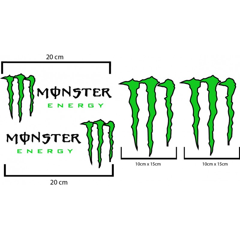 planche stickers monster energy