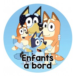 enfants à bord bluey