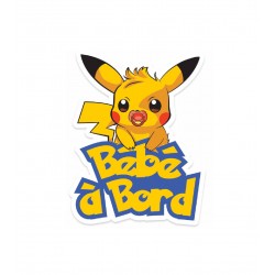 bébé à bord pikachu